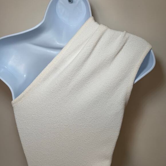 Proenza Schouler White One Shoulder Gown Dress Bridal Modern Minimalist Sz 0 - Picture 6 of 13